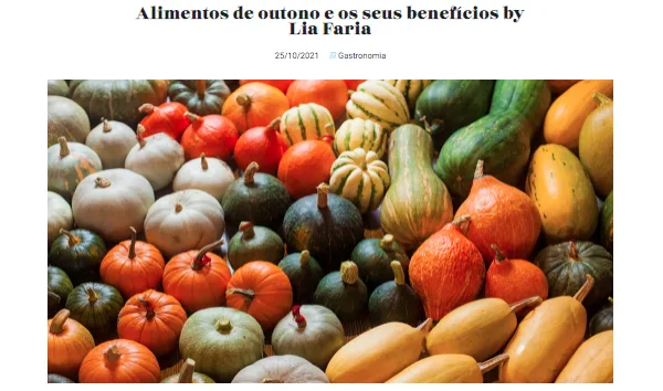 Alimentos de Outono